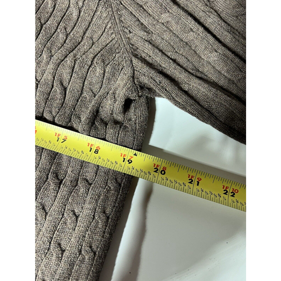 Eddie Bauer Cardigan Sweater Women's Extra Large XL Brown Button Ribbed - Picture 5 of 8